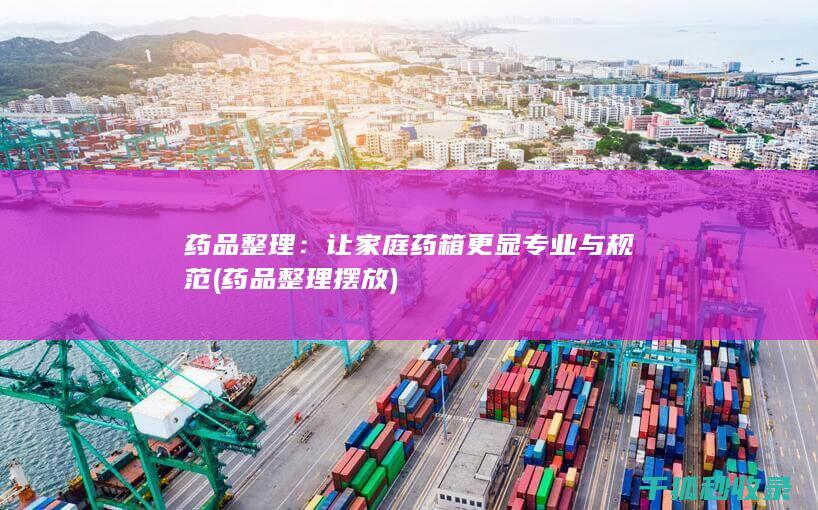 药品整理：让家庭药箱更显专业与规范 (药品整理摆放)
